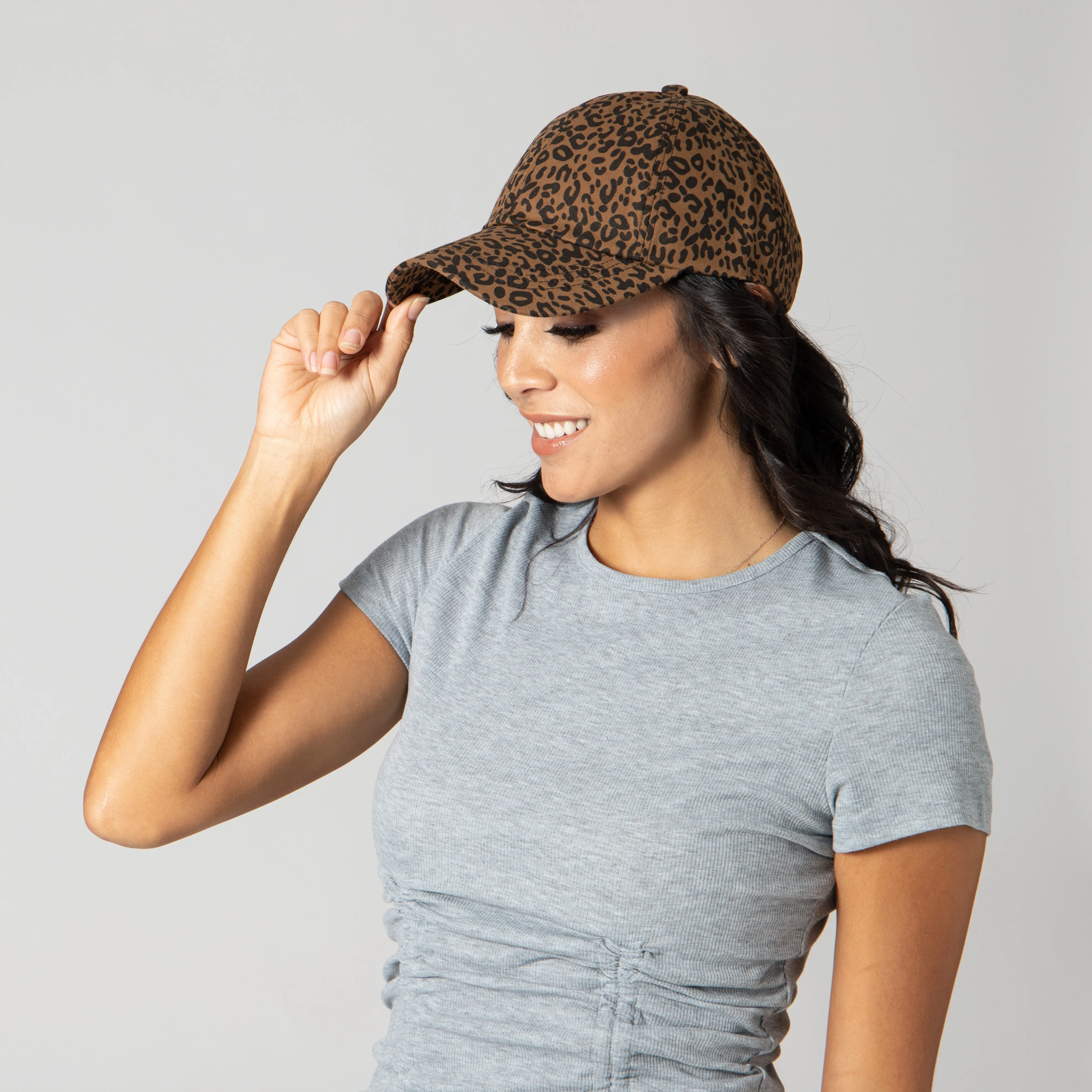 Women's Animal Print Ball Cap
