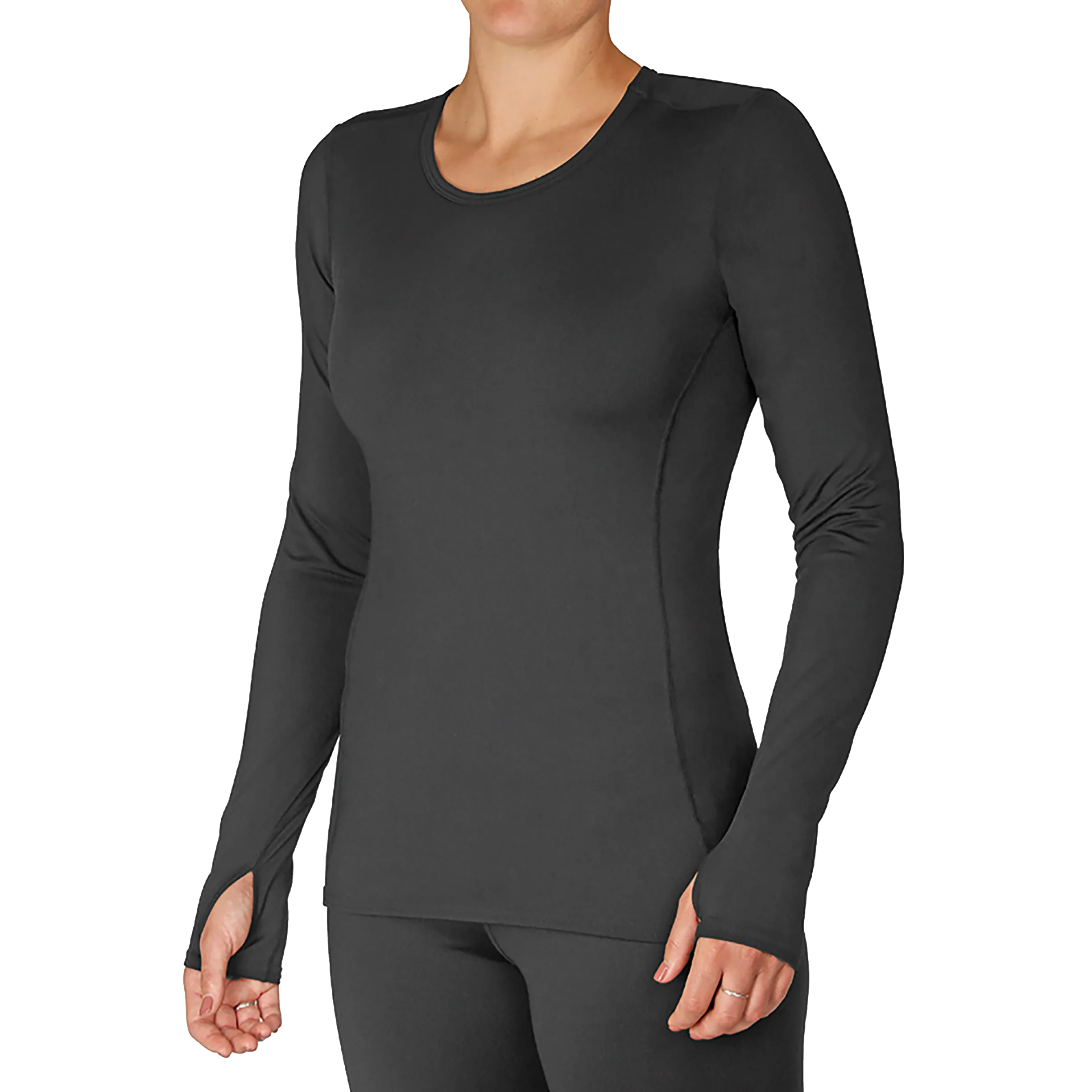 Women's Micro-Elite Chamois Crewneck - Black