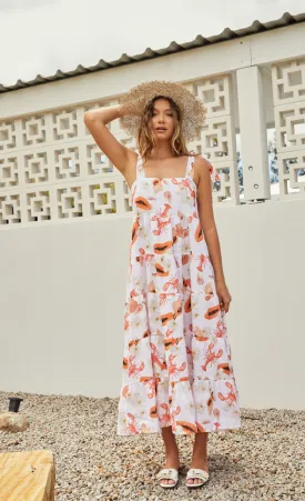 Yoli Dress Printed Linen - Wholesale
